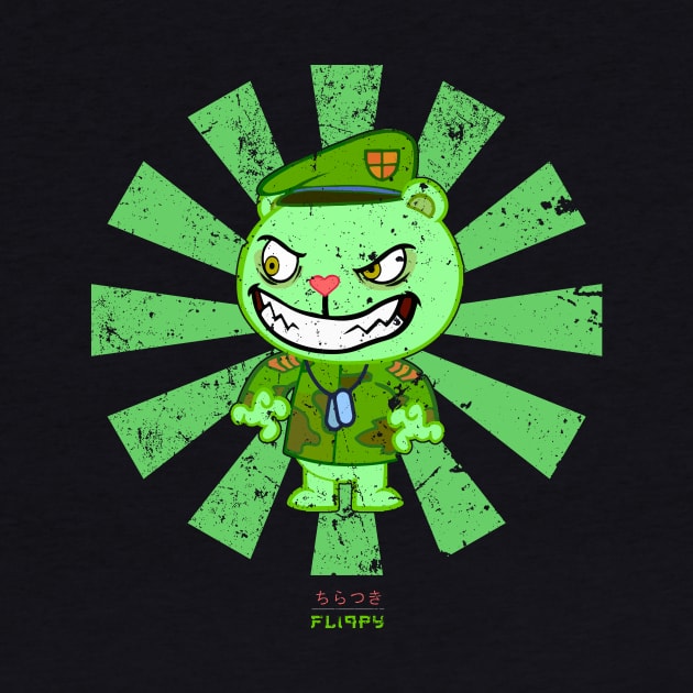 Fliqpy Retro Japanese Flippy Happy Tree Friends by Nova5